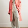 Oversized Brushed Alpaca, Cotton and Wool-Blend Coat - OU