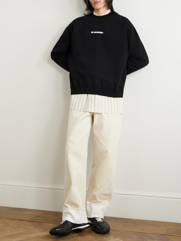 + Logo-Print Cotton-Jersey Sweatshirt - OU