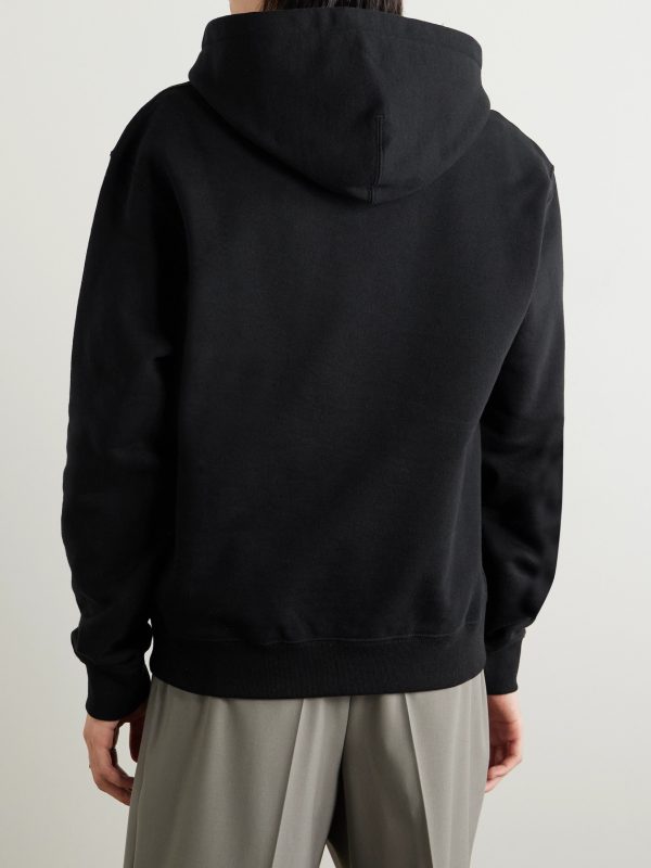 + Logo-Print Cotton-Jersey Hoodie - BK