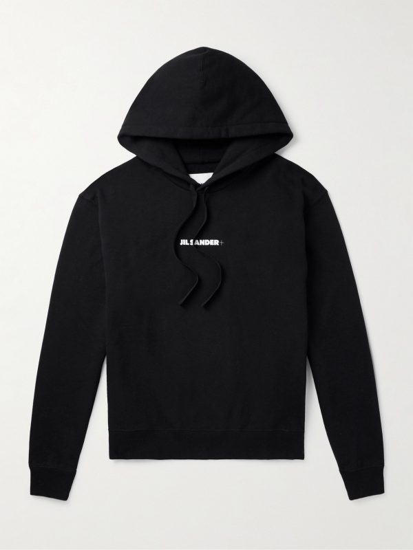 + Logo-Print Cotton-Jersey Hoodie