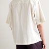 Convertible-Collar Cotton-Poplin Shirt - BK Convertible-Collar Cotton-Poplin Shirt - BK