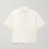 Convertible-Collar Cotton-Poplin Shirt Convertible-Collar Cotton-Poplin Shirt
