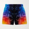 Straight-Leg Logo-Appliquéd Jacquard-Knit Cotton-Blend Terry Shorts