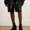 Vintage Suede-Trimmed Canvas High-Top Sneakers - OU Vintage Suede-Trimmed Canvas High-Top Sneakers - OU