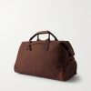 Weekender Leather-Trimmed Cotton-Canvas Holdall - BK Weekender Leather-Trimmed Cotton-Canvas Holdall - BK