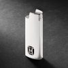 Logo-Cutout Sterling Silver Lighter Holder