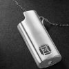 Lighter Holder Logo-Cutout Rhodium-Plated Pendant Necklace - CU