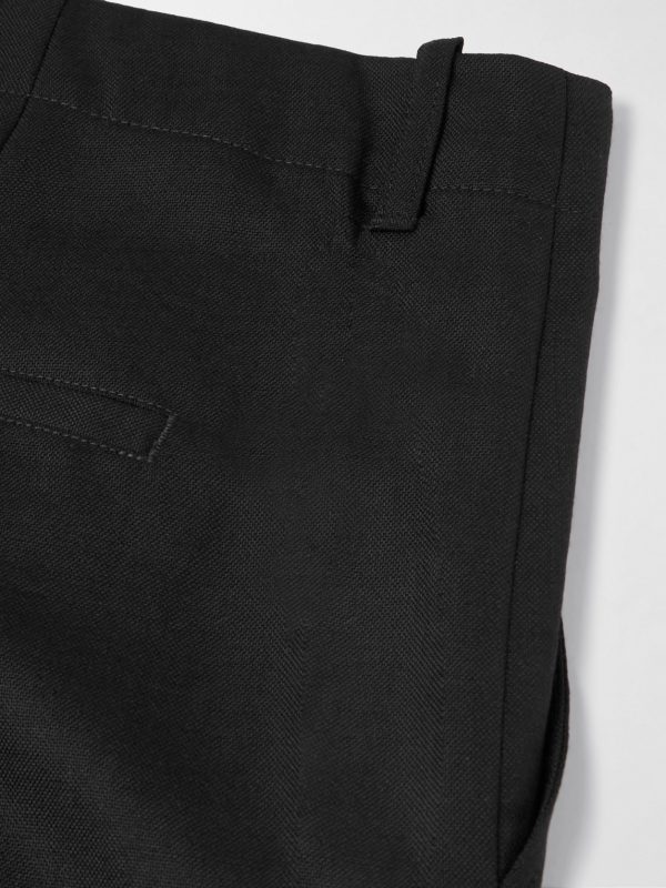 Borrowed Straight-Leg Pleated Wool Trousers - CU Borrowed Straight-Leg Pleated Wool Trousers - CU