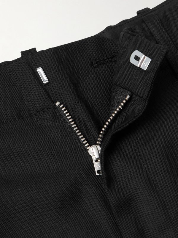 Borrowed Straight-Leg Pleated Wool Trousers - E1 Borrowed Straight-Leg Pleated Wool Trousers - E1