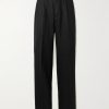 Borrowed Straight-Leg Pleated Wool Trousers Borrowed Straight-Leg Pleated Wool Trousers