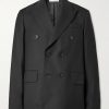 Double-Breasted Unstructured Wool Blazer Double-Breasted Unstructured Wool Blazer