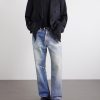 Double-Breasted Unstructured Wool Blazer - OU Double-Breasted Unstructured Wool Blazer - OU