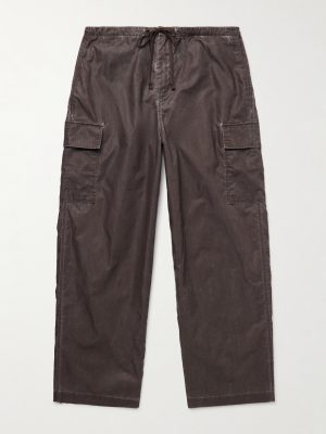 Way Straight-Leg Shell Drawstring Cargo Trousers Way Straight-Leg Shell Drawstring Cargo Trousers