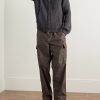 Way Straight-Leg Shell Drawstring Cargo Trousers - OU Way Straight-Leg Shell Drawstring Cargo Trousers - OU