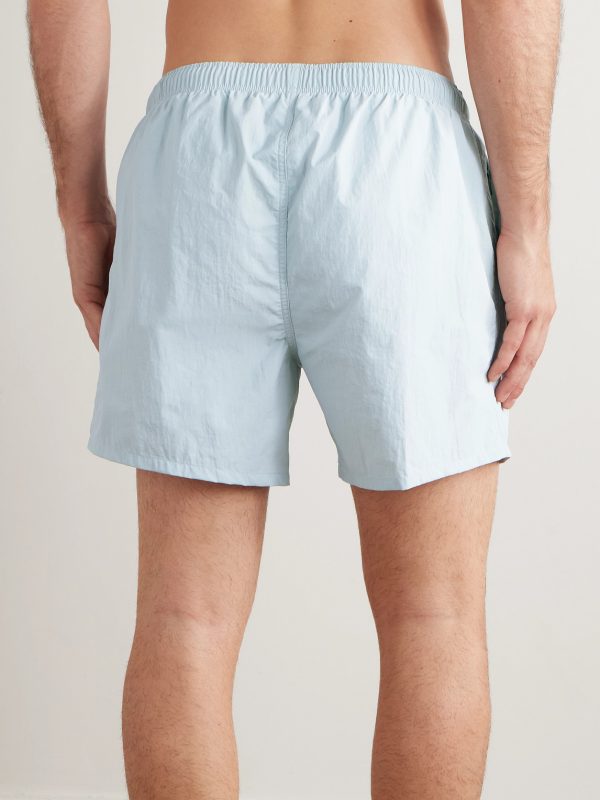 Mid-Length Straight-Leg Swim Shorts - BK Mid-Length Straight-Leg Swim Shorts - BK