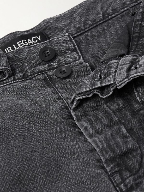 Stern Straight-Leg Belted Cotton and Linen-Blend Canvas Trousers - E1