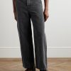 Stern Straight-Leg Belted Cotton and Linen-Blend Canvas Trousers - FR