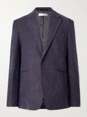 Shinjuku Oversized Textured-Linen Blazer