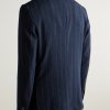 Slim-Fit Pinstriped Wool-Blend Seersucker Suit Jacket - BK Slim-Fit Pinstriped Wool-Blend Seersucker Suit Jacket - BK