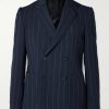 Slim-Fit Pinstriped Wool-Blend Seersucker Suit Jacket Slim-Fit Pinstriped Wool-Blend Seersucker Suit Jacket