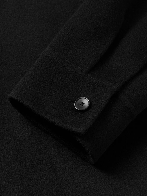 Double-Faced Wool and Cashmere-Blend Felt Overshirt - E1 Double-Faced Wool and Cashmere-Blend Felt Overshirt - E1