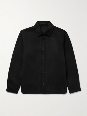 Double-Faced Wool and Cashmere-Blend Felt Overshirt