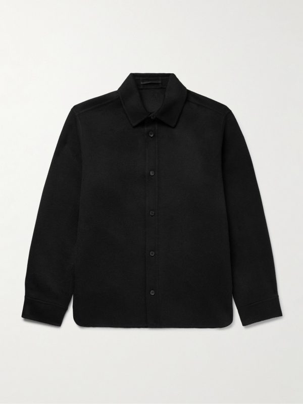 Double-Faced Wool and Cashmere-Blend Felt Overshirt Double-Faced Wool and Cashmere-Blend Felt Overshirt