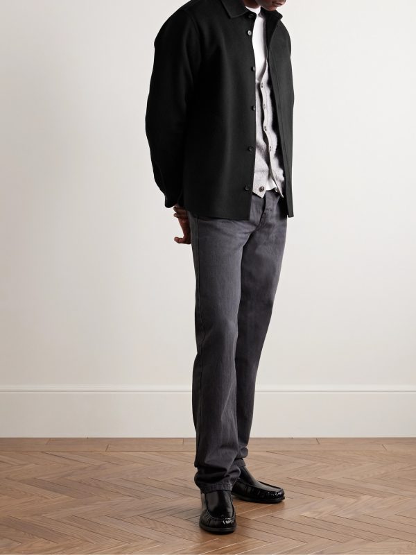Double-Faced Wool and Cashmere-Blend Felt Overshirt - OU Double-Faced Wool and Cashmere-Blend Felt Overshirt - OU