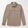Waffle-Knit Cashmere Shirt