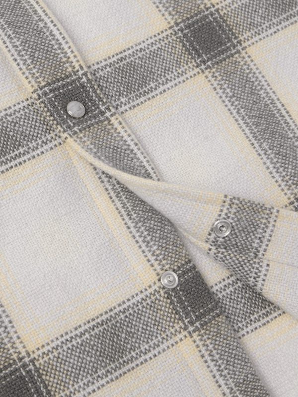 Moon Checked Cashmere Shirt - CU