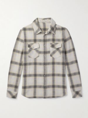 Moon Checked Cashmere Shirt Moon Checked Cashmere Shirt