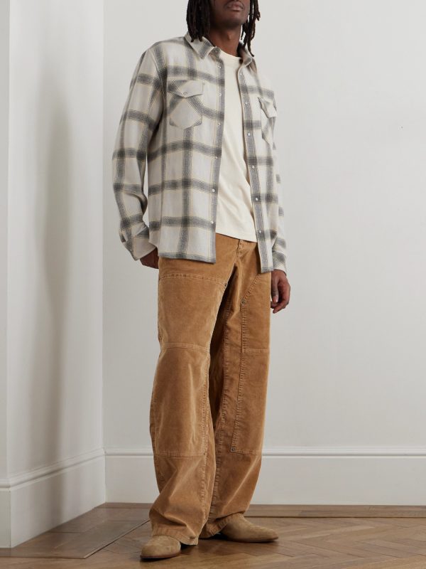 Moon Checked Cashmere Shirt - OU