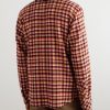 Time Checked Cashmere Shirt - BK Time Checked Cashmere Shirt - BK
