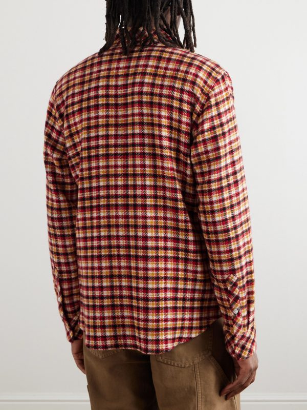Time Checked Cashmere Shirt - BK Time Checked Cashmere Shirt - BK