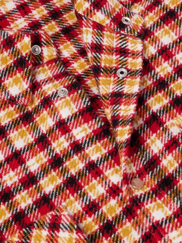 Time Checked Cashmere Shirt - CU Time Checked Cashmere Shirt - CU