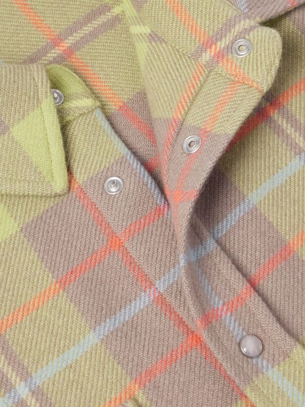 Earth Checked Cashmere Shirt - CU Earth Checked Cashmere Shirt - CU