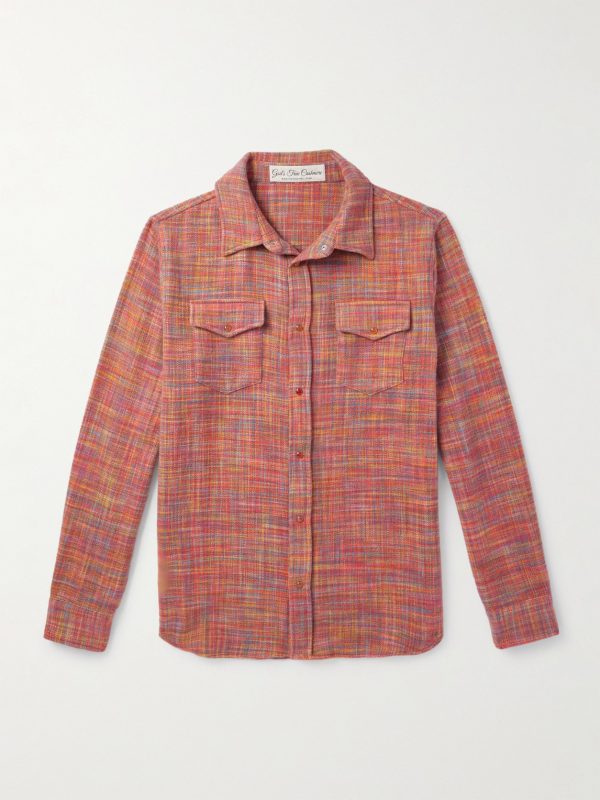 Flower Space-Dyed Cashmere Shirt Flower Space-Dyed Cashmere Shirt