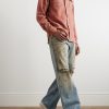 Flower Space-Dyed Cashmere Shirt - OU Flower Space-Dyed Cashmere Shirt - OU