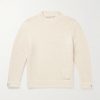 Cloud Embellished Cashmere-Blend Bouclé Sweater