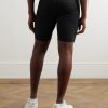 AeroSwift Logo-Print Ribbed Dri-FIT ADV Half-Length Tights - BK