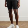 AeroSwift Logo-Print Ribbed Dri-FIT ADV Half-Length Tights - FR