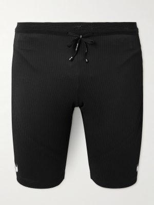 AeroSwift Logo-Print Ribbed Dri-FIT ADV Half-Length Tights AeroSwift Logo-Print Ribbed Dri-FIT ADV Half-Length Tights