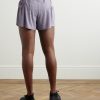 2.5" Straight-Leg Logo-Appliquéd Space‑O™Jersey Shorts - BK 2.5" Straight-Leg Logo-Appliquéd Space‑O™Jersey Shorts - BK
