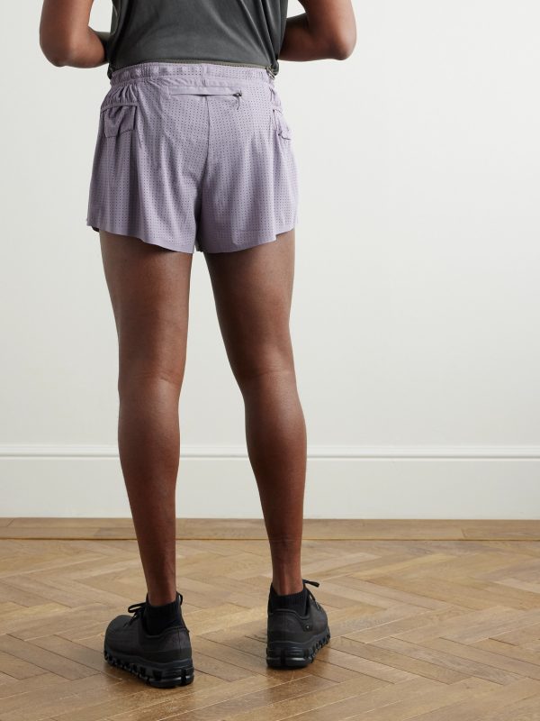 2.5" Straight-Leg Logo-Appliquéd Space‑O™Jersey Shorts - BK 2.5" Straight-Leg Logo-Appliquéd Space‑O™Jersey Shorts - BK