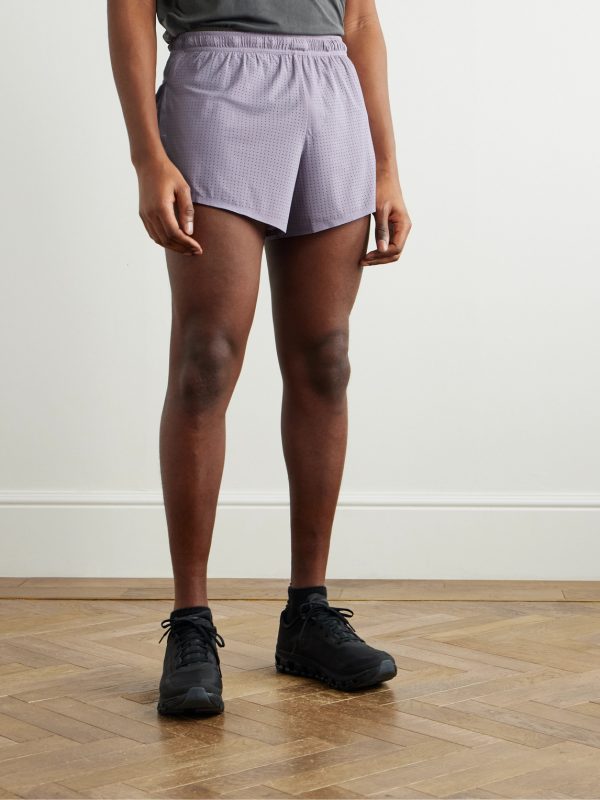 2.5" Straight-Leg Logo-Appliquéd Space‑O™Jersey Shorts - FR 2.5" Straight-Leg Logo-Appliquéd Space‑O™Jersey Shorts - FR