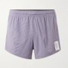 2.5" Straight-Leg Logo-Appliquéd Space‑O™Jersey Shorts 2.5" Straight-Leg Logo-Appliquéd Space‑O™Jersey Shorts