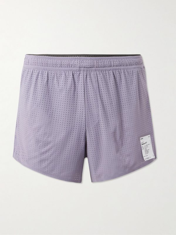 2.5" Straight-Leg Logo-Appliquéd Space‑O™Jersey Shorts 2.5" Straight-Leg Logo-Appliquéd Space‑O™Jersey Shorts