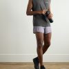 2.5" Straight-Leg Logo-Appliquéd Space‑O™Jersey Shorts - OU 2.5" Straight-Leg Logo-Appliquéd Space‑O™Jersey Shorts - OU