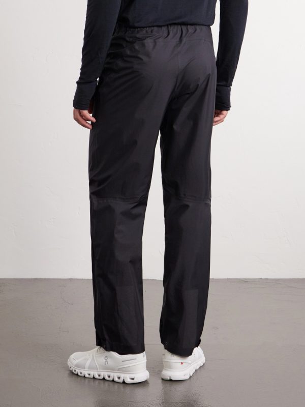 Straight-Leg Pertex® 3L Rain Logo-Appliquéd Recycled-Ripstop Trousers - BK