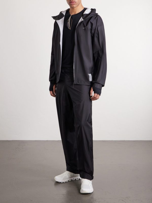 Straight-Leg Pertex® 3L Rain Logo-Appliquéd Recycled-Ripstop Trousers - OU